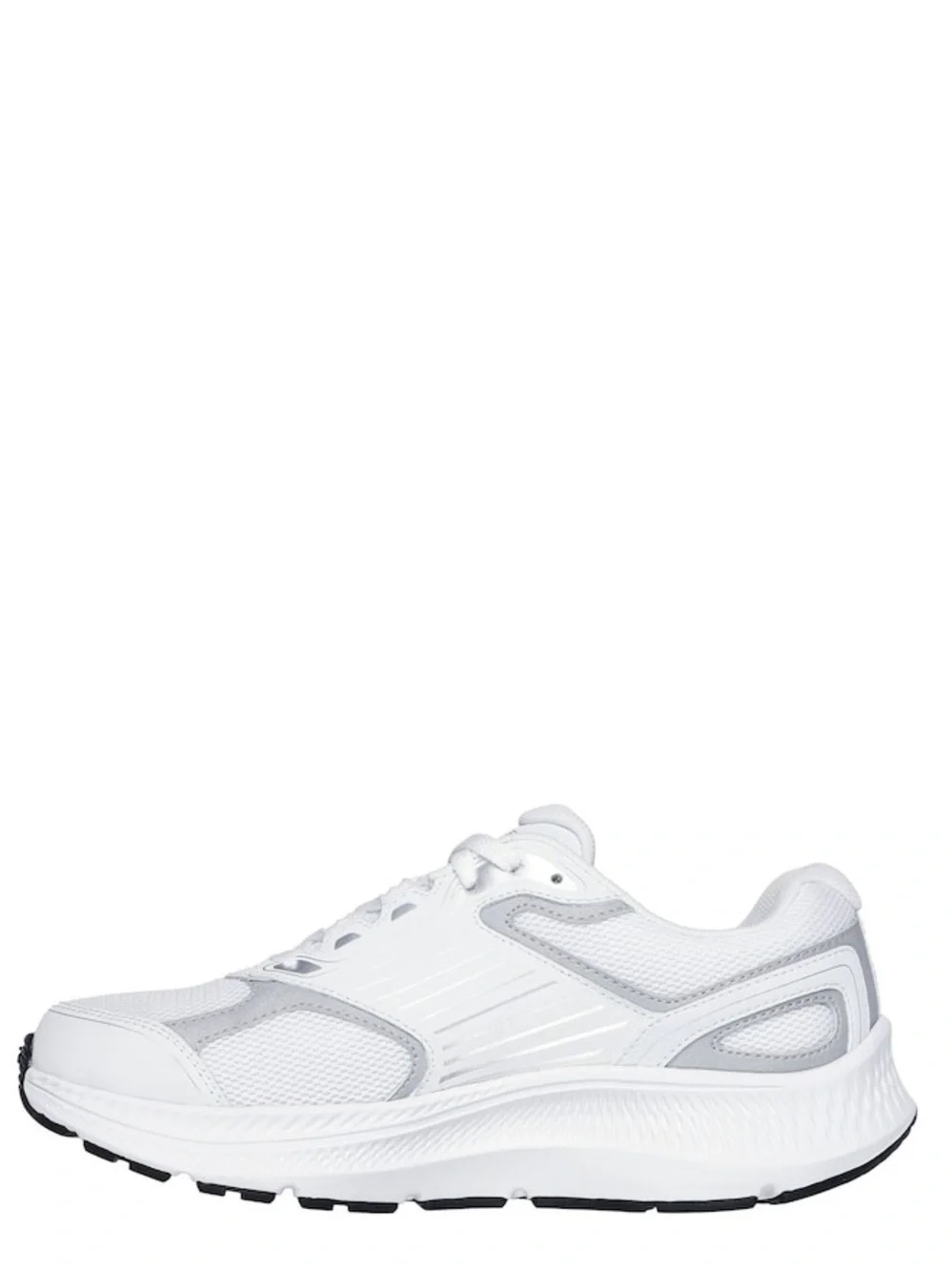 Skechers Go Run Consistent 2.0 Athletic Womens Sneakers White Silver US 10 WIDE